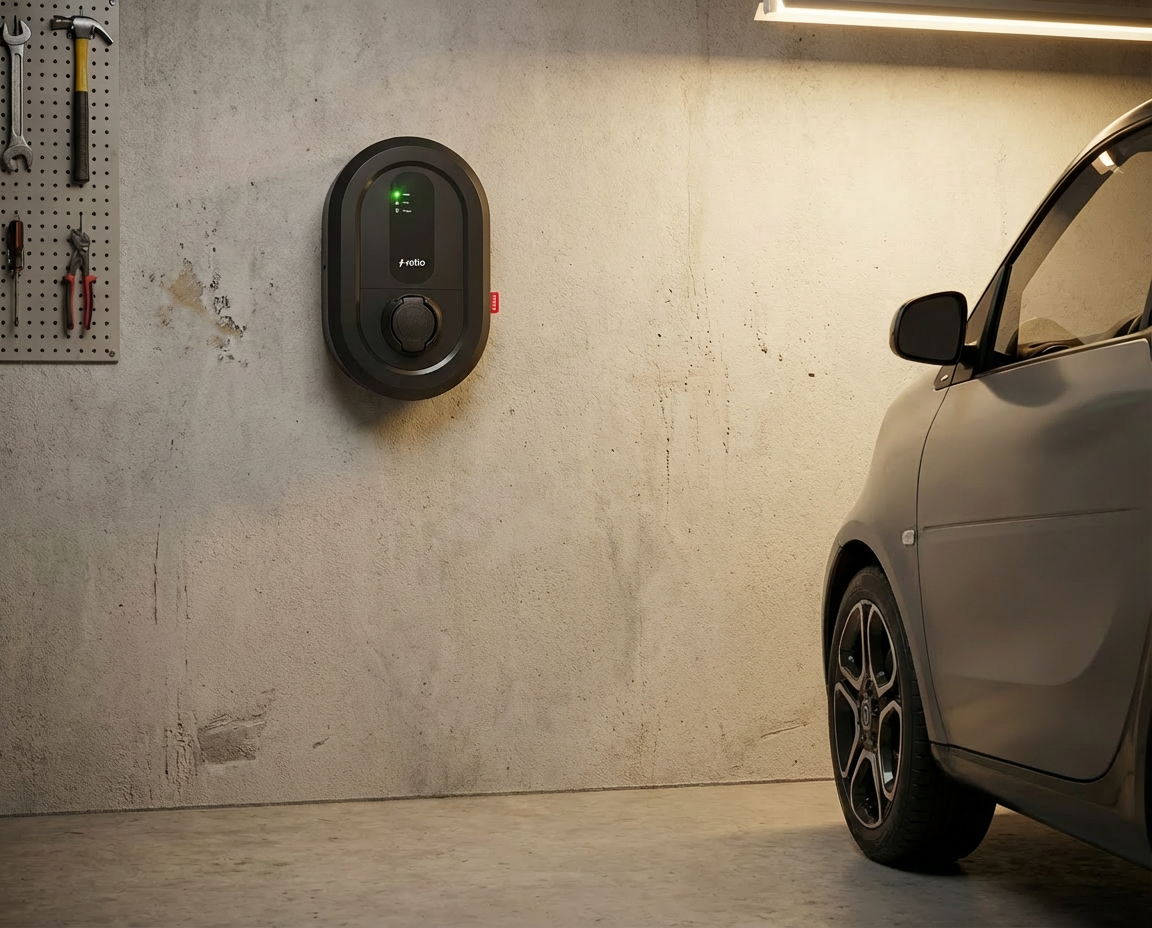 ratio hænger på væggen